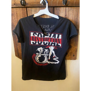 Vintage Men's T-Shirt - Social Distortion 1990 Tour T-Shirt- Black - Size M